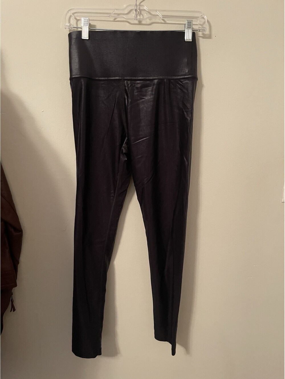 Carbon 38 Women Medium M Black Shine Takara High Rise Leggings